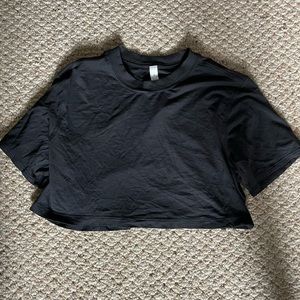 BLACK LULULEMON CATES TEE SIZE 2